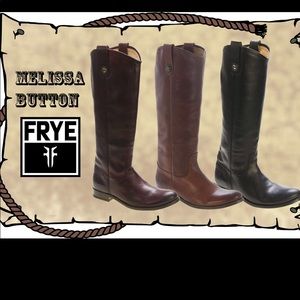 Frye Women’s  Black Melissa Button Boot. Sz 7.